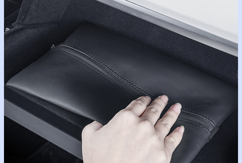 Suitable for the New Tesla Updated Version Model 3Y Car Tissue Box Hidden Tissue Holder Hanging-Style Modification Accessories