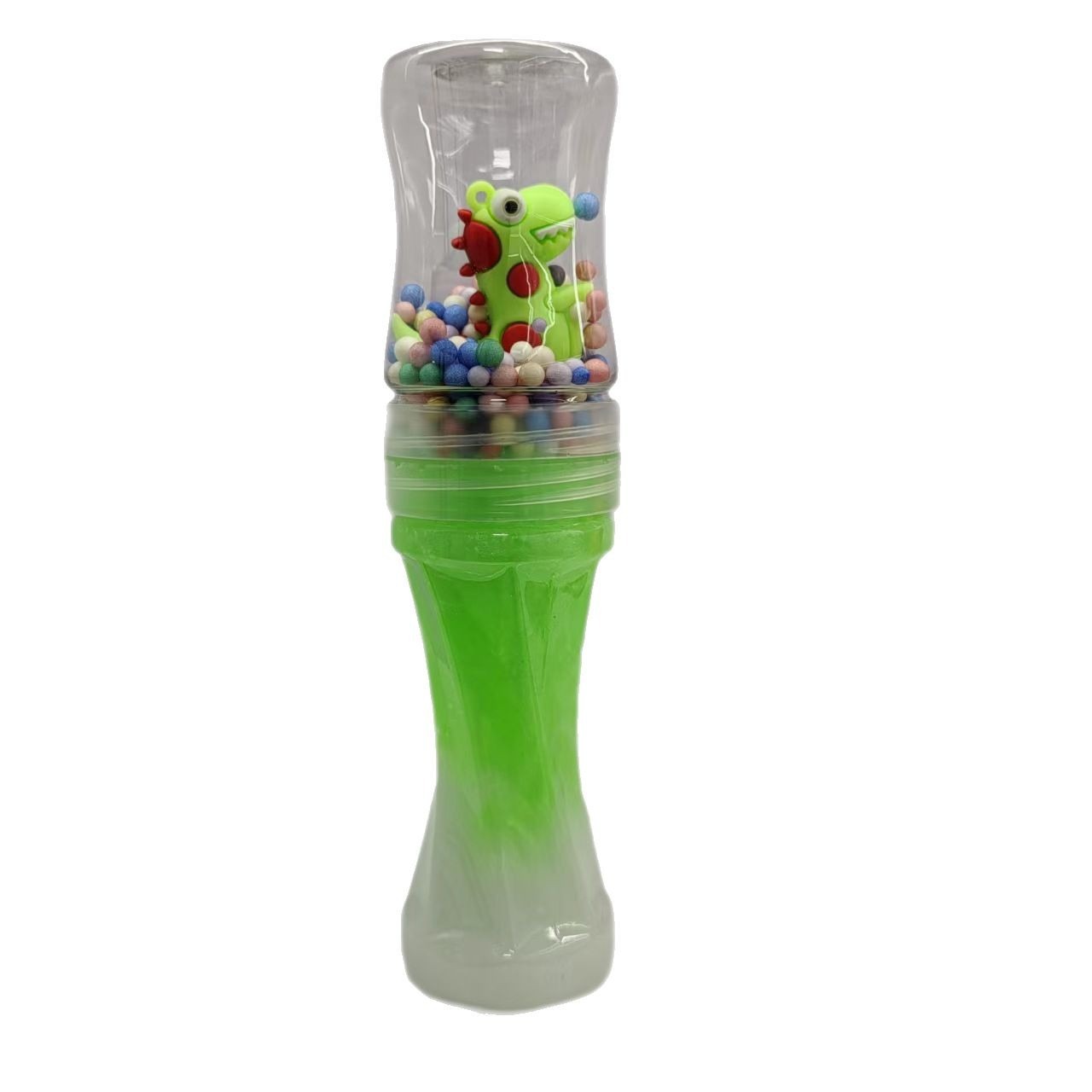 Transfronterizos de suministro directo de bicolor perla brillante cristal barro accesorios de goma espumante adorable de alto valor de la cara pequeña botella de cintura grande Slay