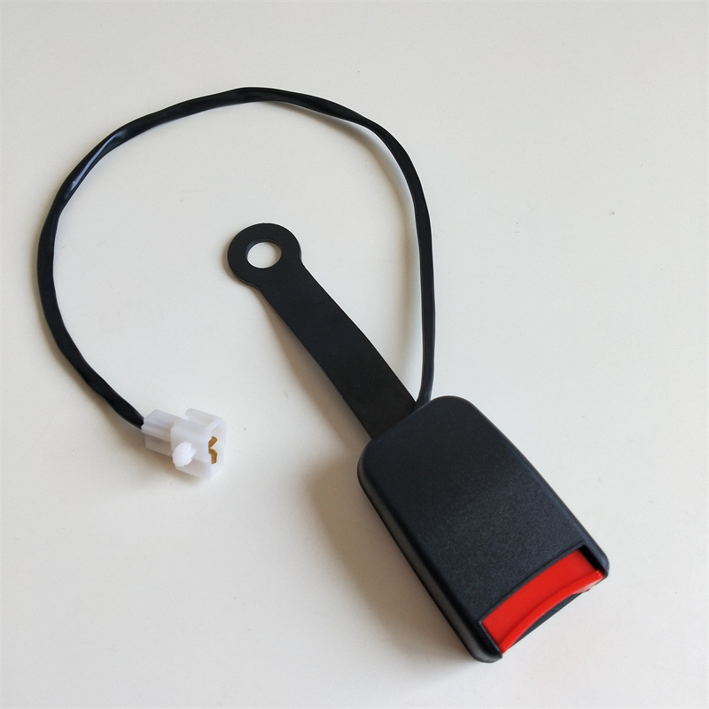in stock car seat belt seat socket with alarm line bus seat belt lock buckle truck forklift slot wholesale