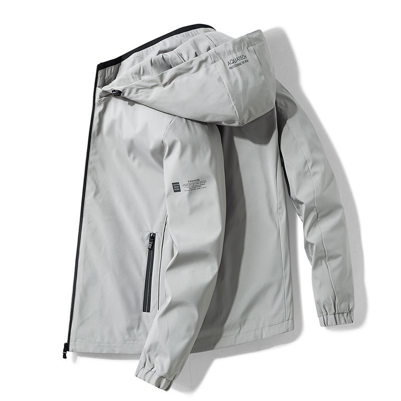Spring and Autumn New Men's Jacket Korean Style Trendy Slim Fit Youthful Handsome Thin Versatile Windbreaker for Men