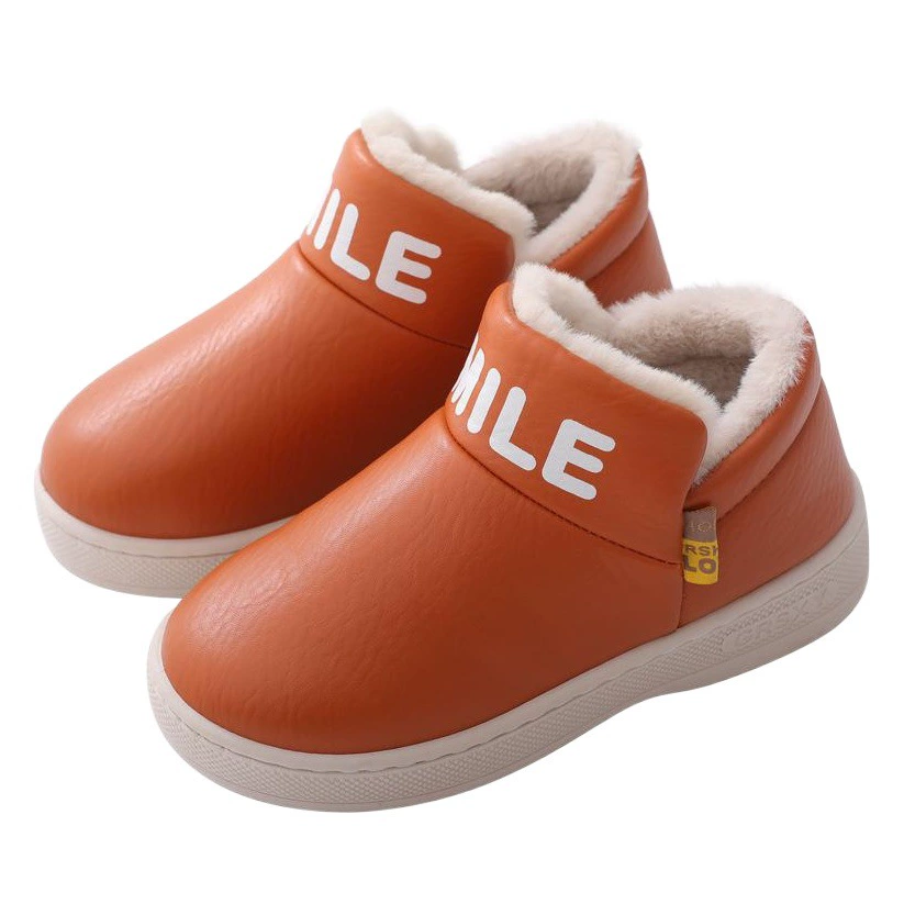 Хлопковые тапочки, женские зимние домашние Нескользящие теплые туфли для пар, плюшевая непромокаемая мужская хлопковая обувь из полиуретана, оптовая продажа