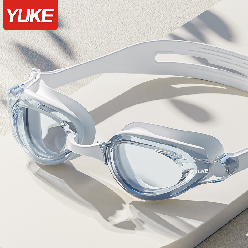 Set de Gafas de Natación de Policarbonato, Impermeable y Antiempañante