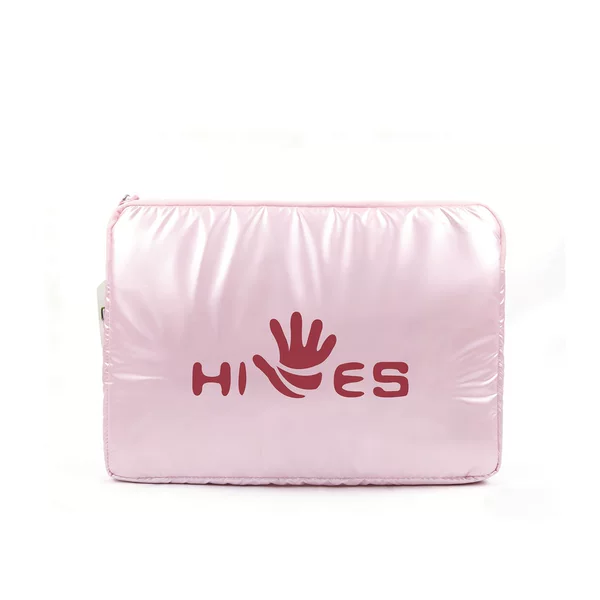 Fresh and Simple Style, Waterproof Quilted Lightweight Computer Bag, Embroidered Nylon Tablet Sleeve, Factory Custom-Made