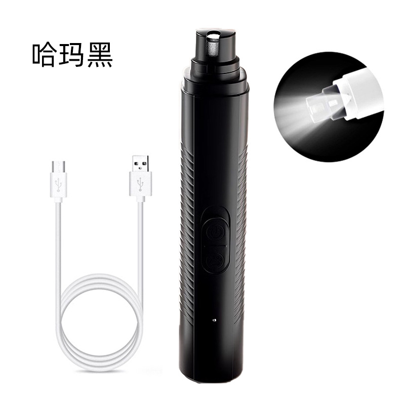 Pet LED iluminado línea de sangre iluminado máquina de amida de uñas eléctrica especial para perros gatos belleza USB suministros recargables