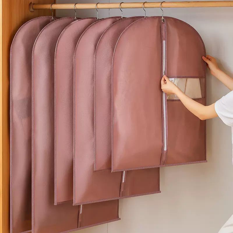 衣服防尘罩批量可挂式大衣防尘袋家用透明衣物挂衣袋防尘西服套