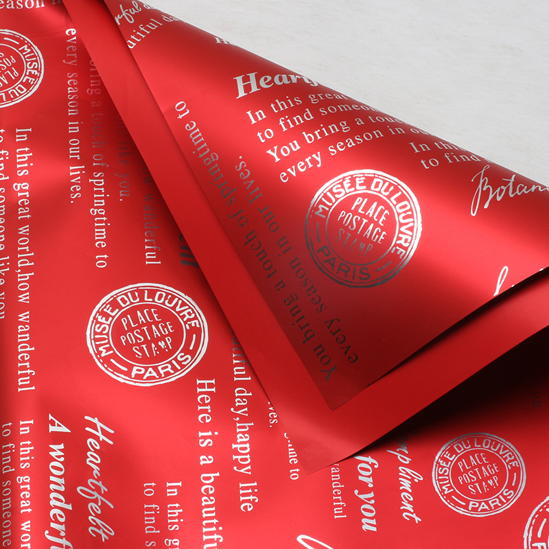 Huaxi Katia fábrica de utopía flor al por mayor papel de embalaje de aluminio impermeable florista material de ramo de flores