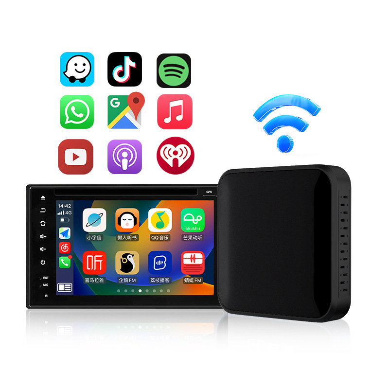 Caja de conexión de automóviles 2 - en - 1 para automóviles Android con conexión inalámbrica hicar / carplay compatible con Huawei Apple