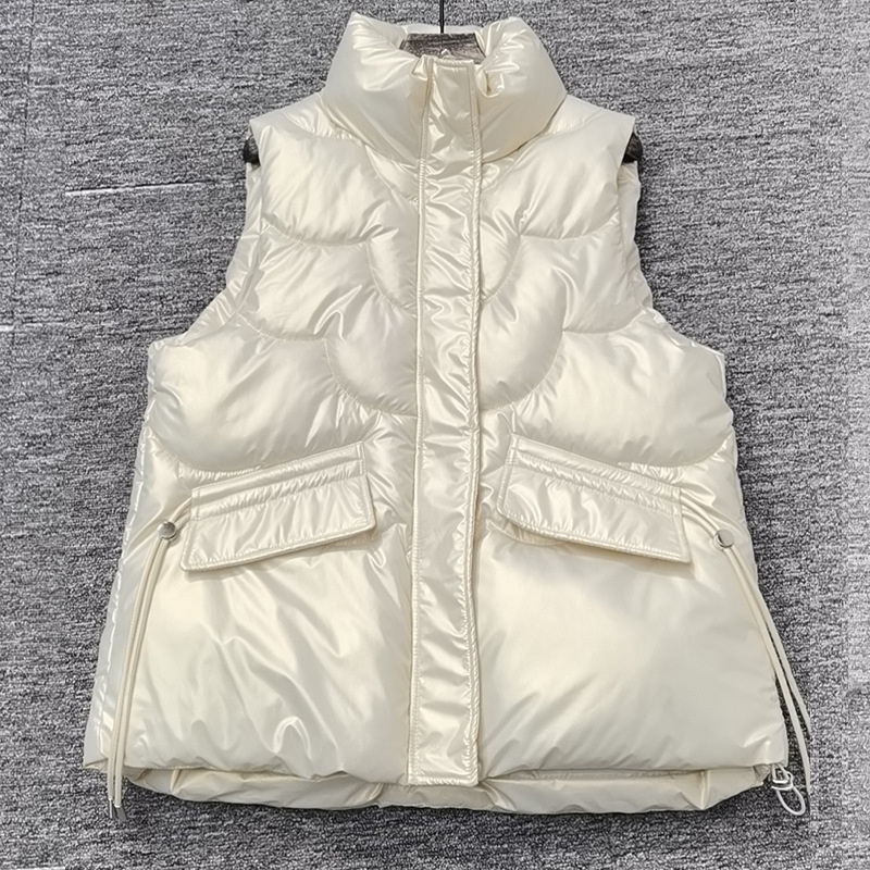 Chaleco de mujer para invierno, chaleco acolchado con cordón_voghion.com