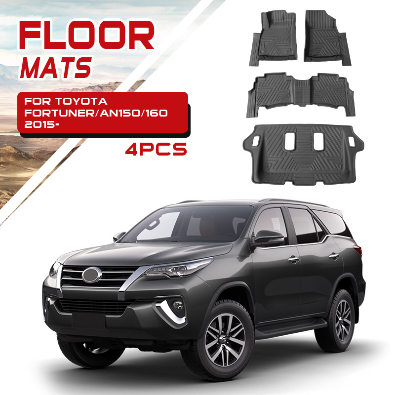 Adecuado para tapetes de coche Toyota Runner, tapetes especiales para tapetes, tapetes impermeables Fortuner Floor Mats