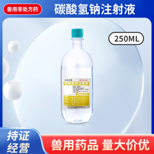 5% Sodium Bicarbonate Injection 250Mll Oral Acid-Base Balance Regulation Metabolic Acid Poisoning Blood Animal Medicine