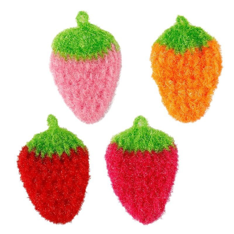 딸기 행주 - 색상 랜덤 (1개)