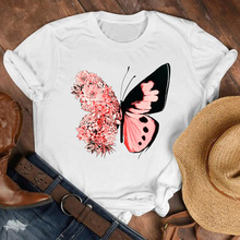 Butterfly Floral T shirt 2021¿ӡŮʿT