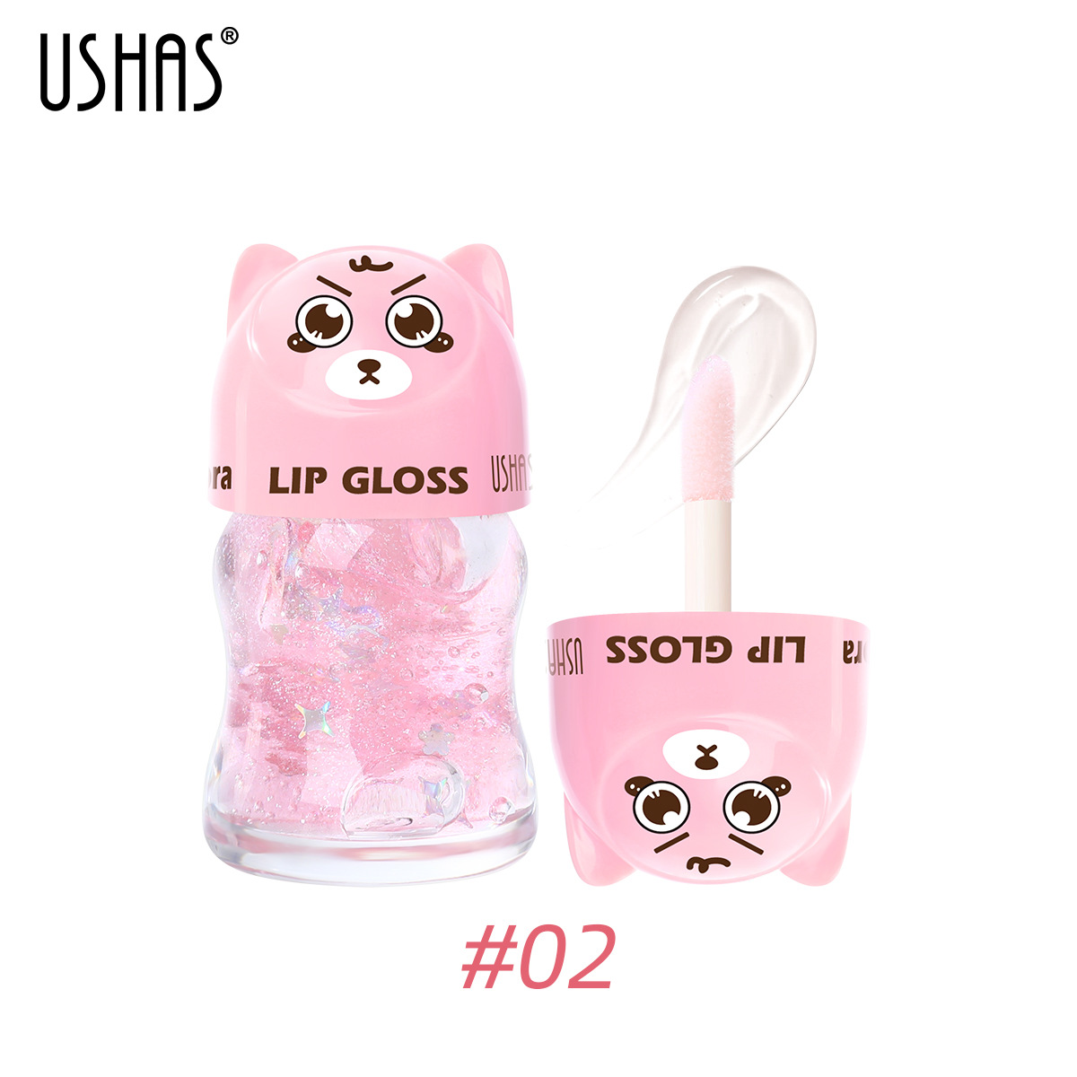 USHAS estilo caliente transfronterizo spot 3 colores brillo de labios líquido aceite de labios duradero sin caja