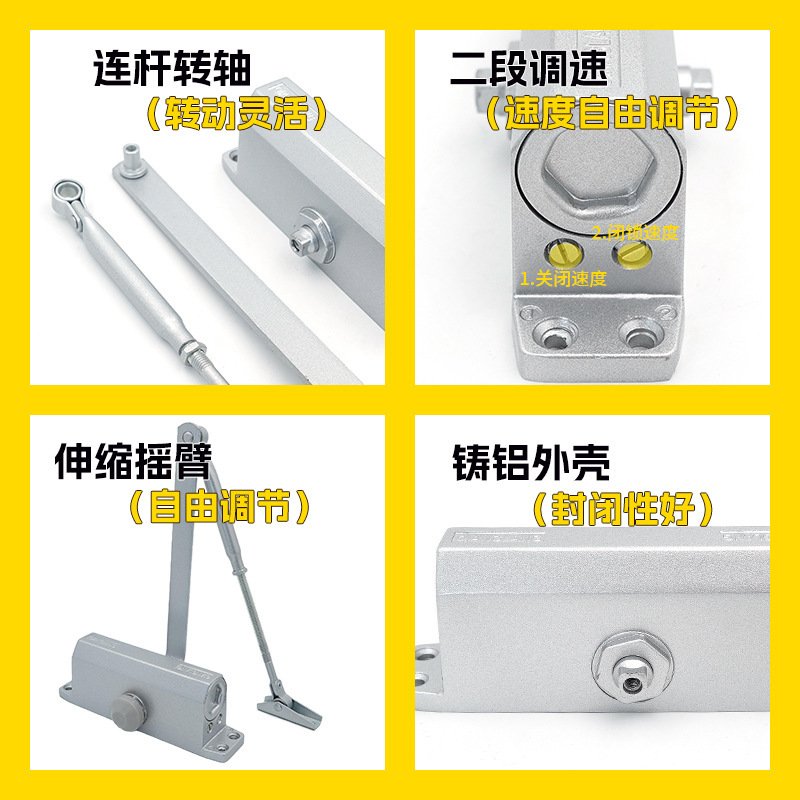 防火扉油圧閉門器角機大サイズ中号トランペット自動閉門消防扉油圧閉門器直供|undefined