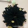 Nylon elastic hair rope, black hair accessory, Korean style