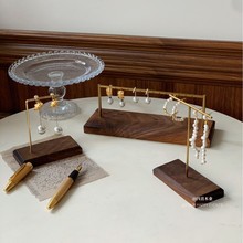 实木展示架摆件首饰木质复古吊坠耳环架陈列展示饰品店珠宝首饰架