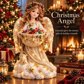 跨境Lighted Christmas Candy Bowl Collection圣诞彩灯糖果碗