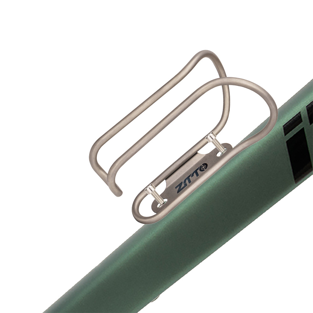 ZTTO aleación de titanio soporte de hervidor carretera bicicleta de montaña soporte de copa de agua tubo de titanio hueco accesorios de conducción de alta resistencia