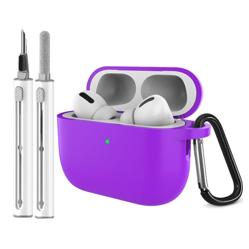 适用Airpodspro3保护套苹果耳机保护壳硅胶纯色airpods保护壳批发|undefined