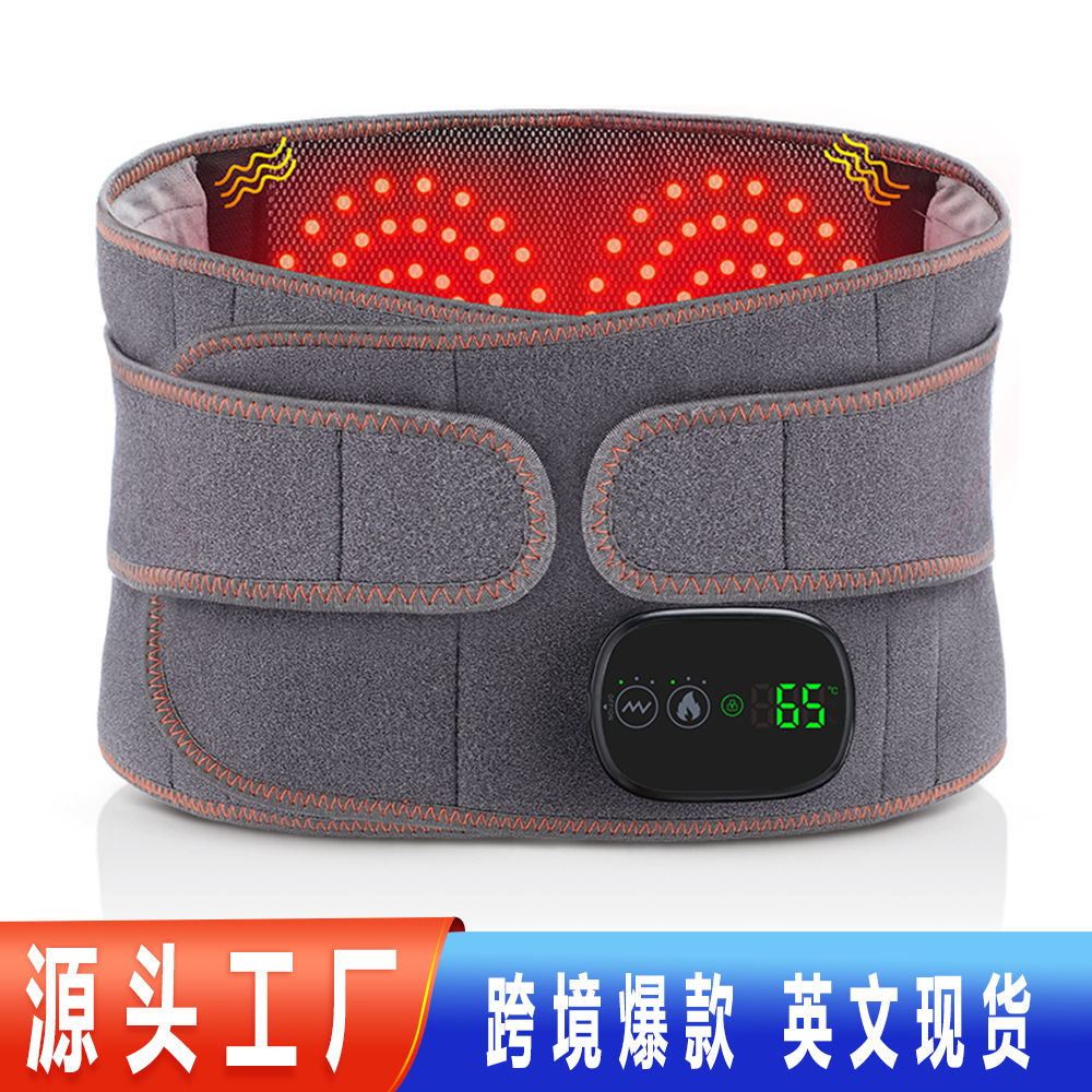 Masaje inteligente de calentamiento de luz roja cinturón lumbar tractor de columna lumbar compresión caliente fisioterapia enfermería de ancianos calefacción eléctrica personalizada calefacción eléctrica image 1