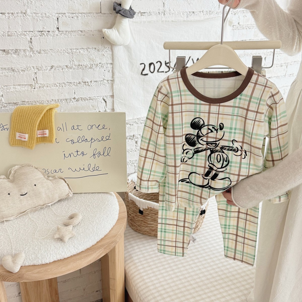 [personalizada] traje de pijamas para niños dibujos animados ropa de hogar de mangas largas traje de otoño y invierno para hombres