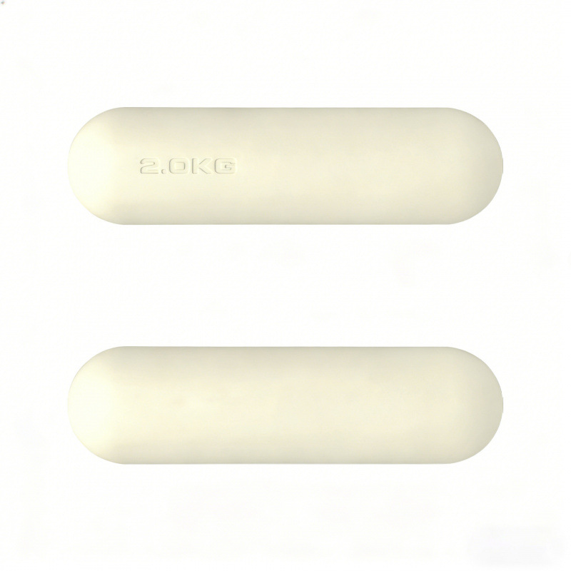 Dumbbell redondo de silicona fijo equipo de fitness yoga pilates entrenamiento de fuerza dumbbell redondo de silicona