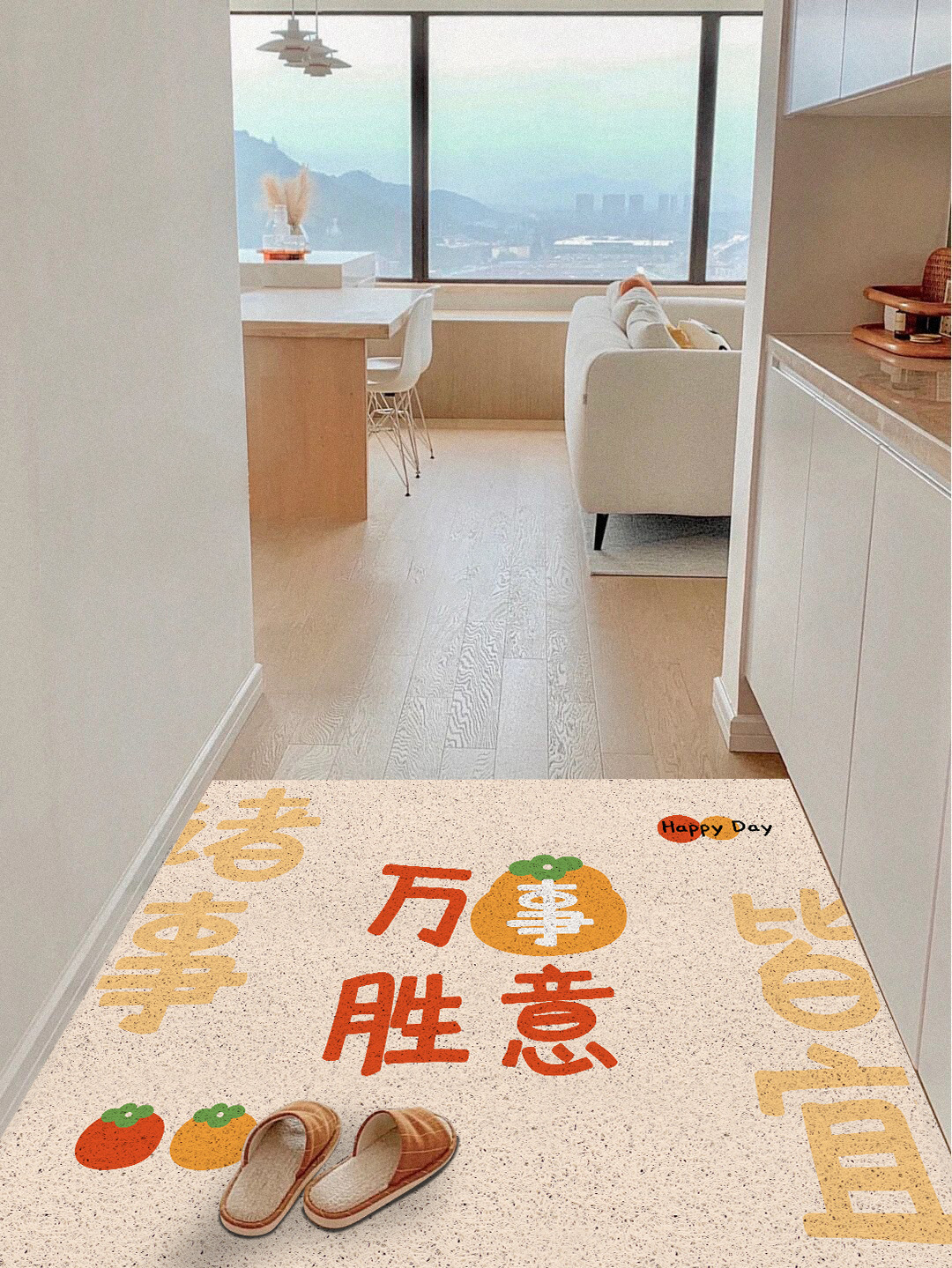 Tailable Entrance Door Mat PVC Wire Loop Entrance Mat Household Outdoor Non-Slip Mat Door Carpet