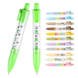 按压圆珠笔串串乐DIY玩偶头速干中性笔黑色pen文具高颜值盲盒笔