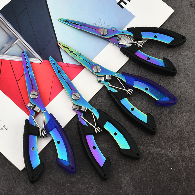 Spot Fishing Tool Accessories Luya Pliers Multi-functional Fish Control Pliers Stainless Steel Fish Mouth Pliers Cocked Mouth Pliers