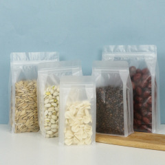 Eight-sided frosted sealed bag, grains, flower tea, food packaging, thickened sealed red date bag, plastic self-standing bag