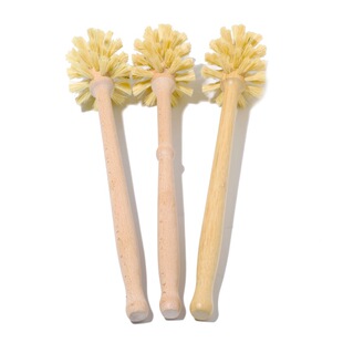 Foreign trade supply wooden toilet brush environmental protection Beech sisal material cleaning brush long handle cleaning brush household