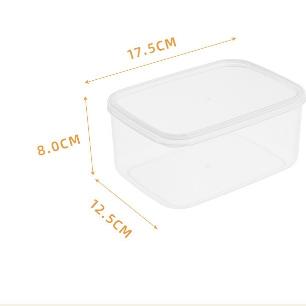 [8.7 yuanes, envío gratuito, 6 piezas, 1400ML de gran capacidad] caja de almacenamiento de refrigerador, caja de sellado, caja de microondas