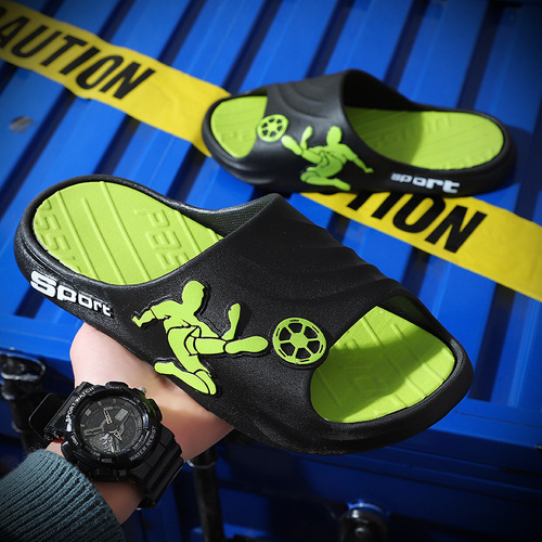 Slippers for men, summer outdoor sports, beach ins, trendy brand, non-slip, thick sole, breathable, big boys' sandals, men's wholesale