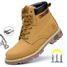 Male Winter Boots For Ankle Boots Steel Toe Work Shoes Men跨