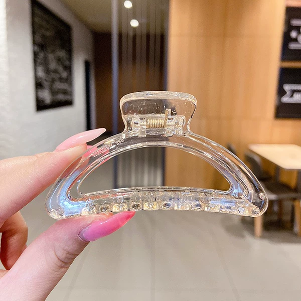 ❣5# transparent champagne color D-shaped clip❣
