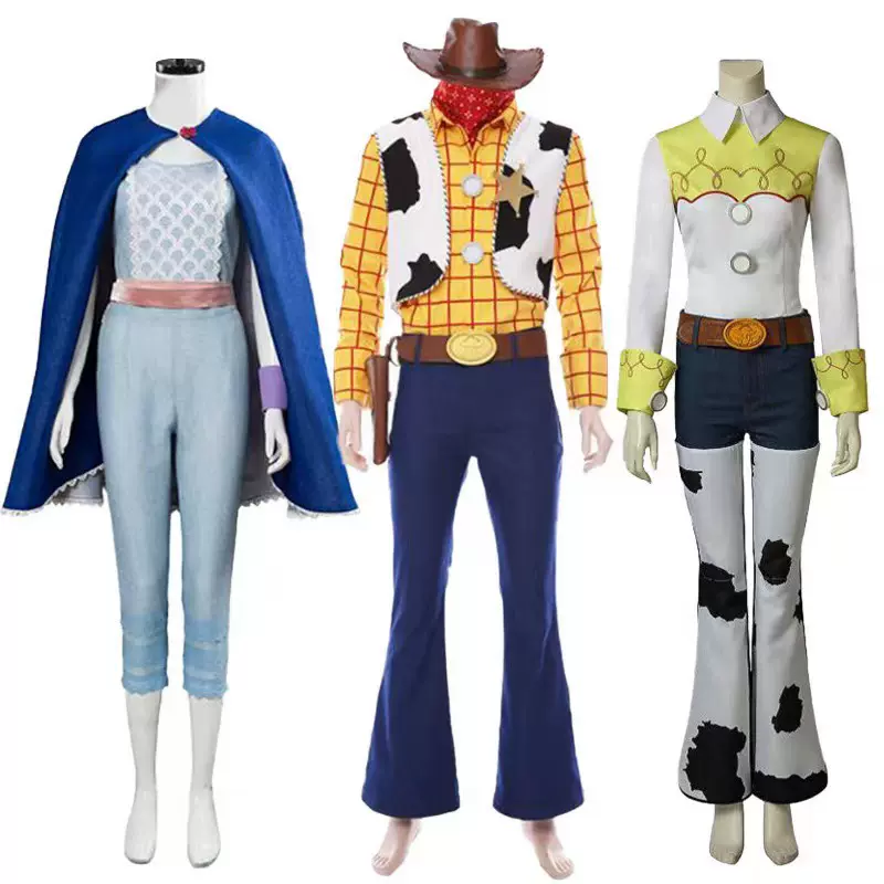 2023玩具总动员胡迪cos Woody牧羊女bopeep翠丝万圣节cosplay服装