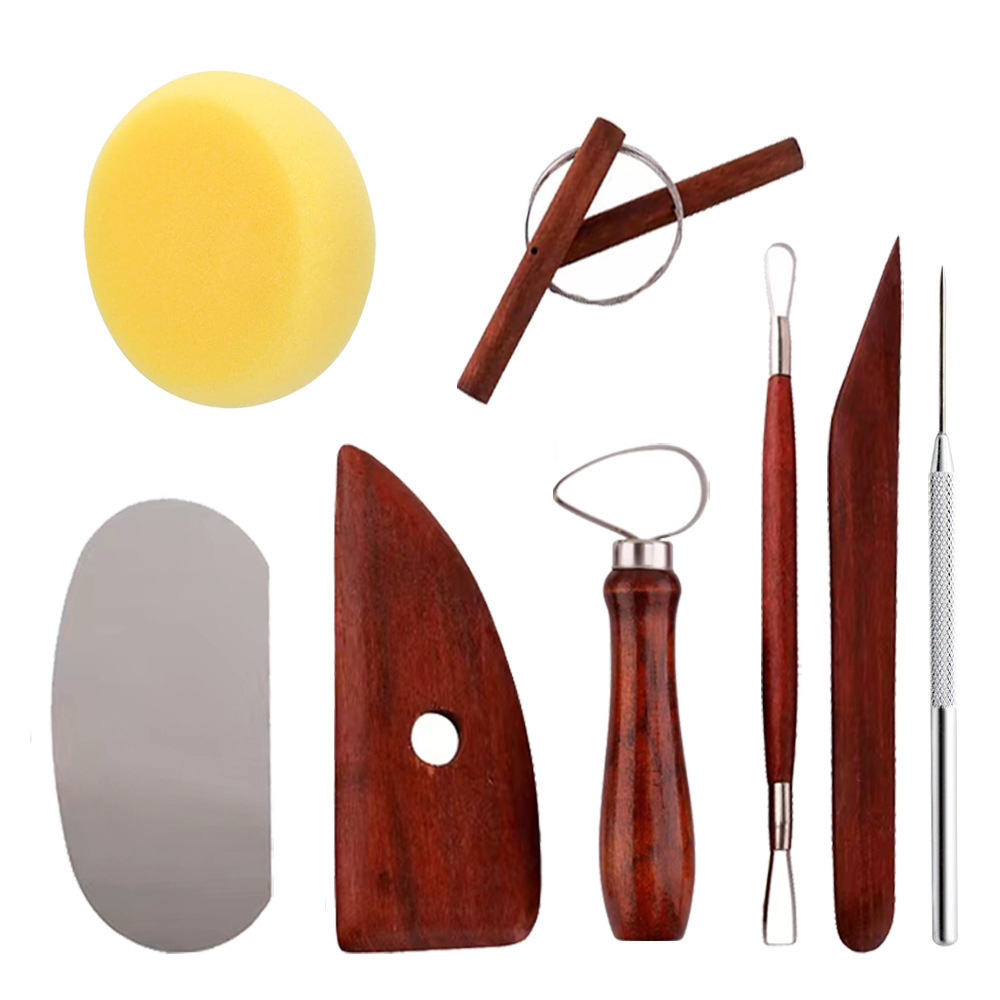 Juego de 5 Herramientas de Cerámica para Trabajar la Arcilla, Cuchillos para Esculpir Arcilla, Herramientas de Escultura de Arcilla de Doble Cabeza para Niños, Venta al por Mayor