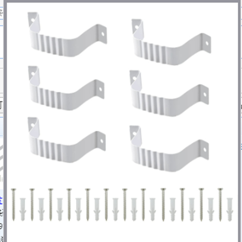 Villa rainwater pipe locator sewer pipe square rainwater pipe aluminum alloy square pipe color aluminum water system pipe clamp Villa rainwater pipe locator sewer pipe square rainwater pipe aluminum alloy square pipe color aluminum water system pipe clamp