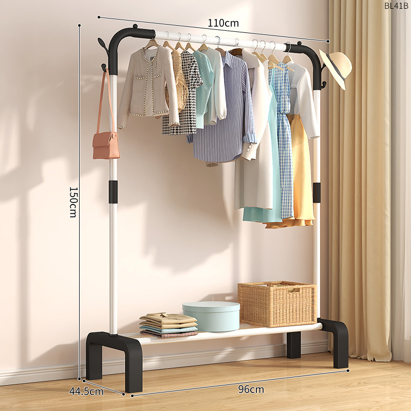 110CM [화이트 로드] 선반 코트 후크