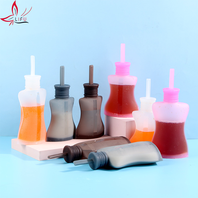 Silicone Milk Storage Bag Reusable Breast Milk Frozen Bag Juice Leak-proof Self-standing Bag Breast Milk Storage Bag