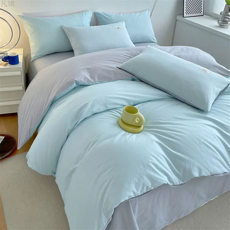 Set, sheet, bedspread, simple and elegant design, 4 piece set, 3 piece set