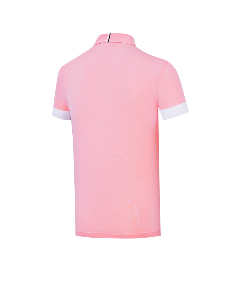 Áo polo golf tay ngắn trẻ em PGM thiết kế ghép màu — YF591-màu hồng, YF591-màu trắng, YF591-màu xanh nước biển chi tiết 15