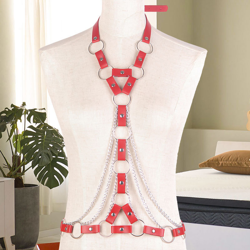 Europe and America Cross border Harajuku cortex belt Waist chain Punk Jewelry