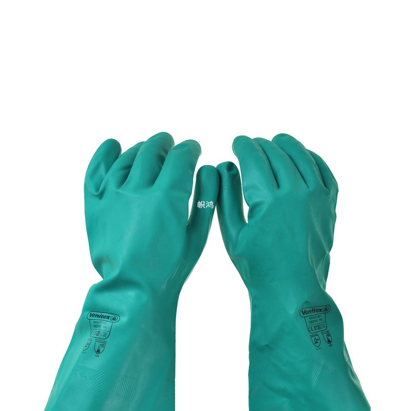 原装原装201802丁腈橡胶防化手套VE802工业耐油防护加厚食品级建