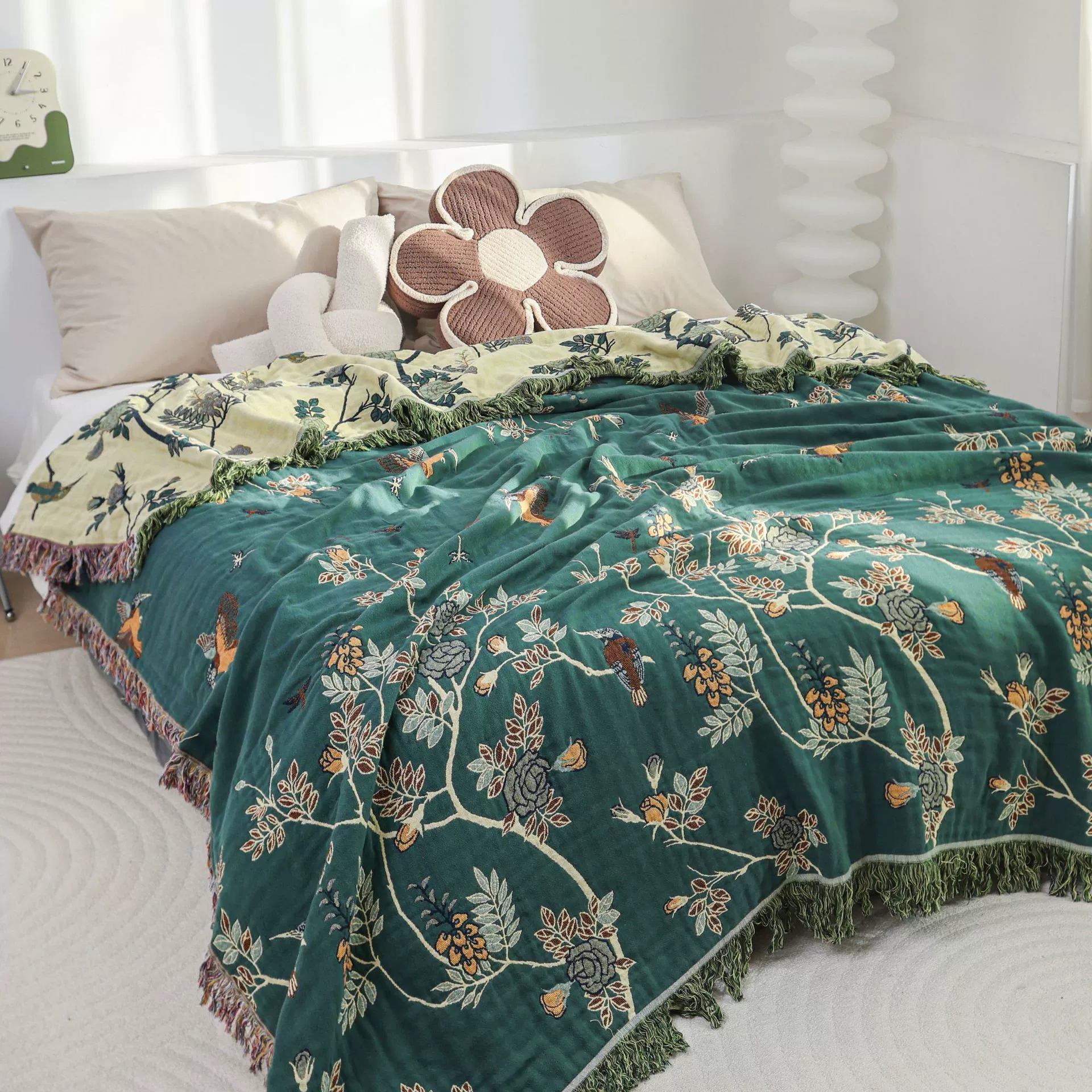 Cotton gauze towel, duvet