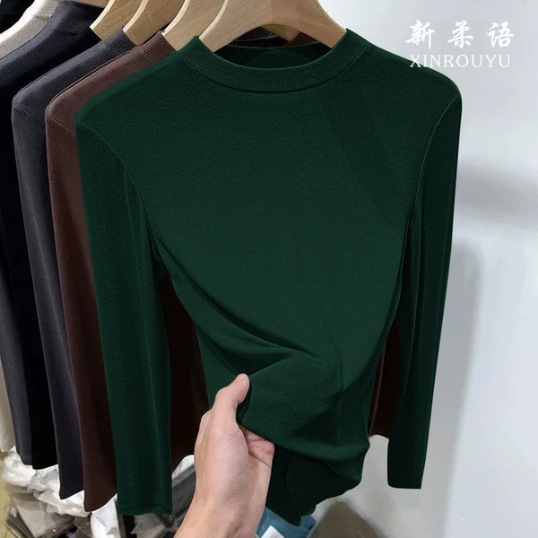 Wooden green [A042 round neck]