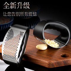 環形壓蒜器不鏽鋼蒜泥製作小工具廚房家用大蒜神器蒜蓉手動搗批發