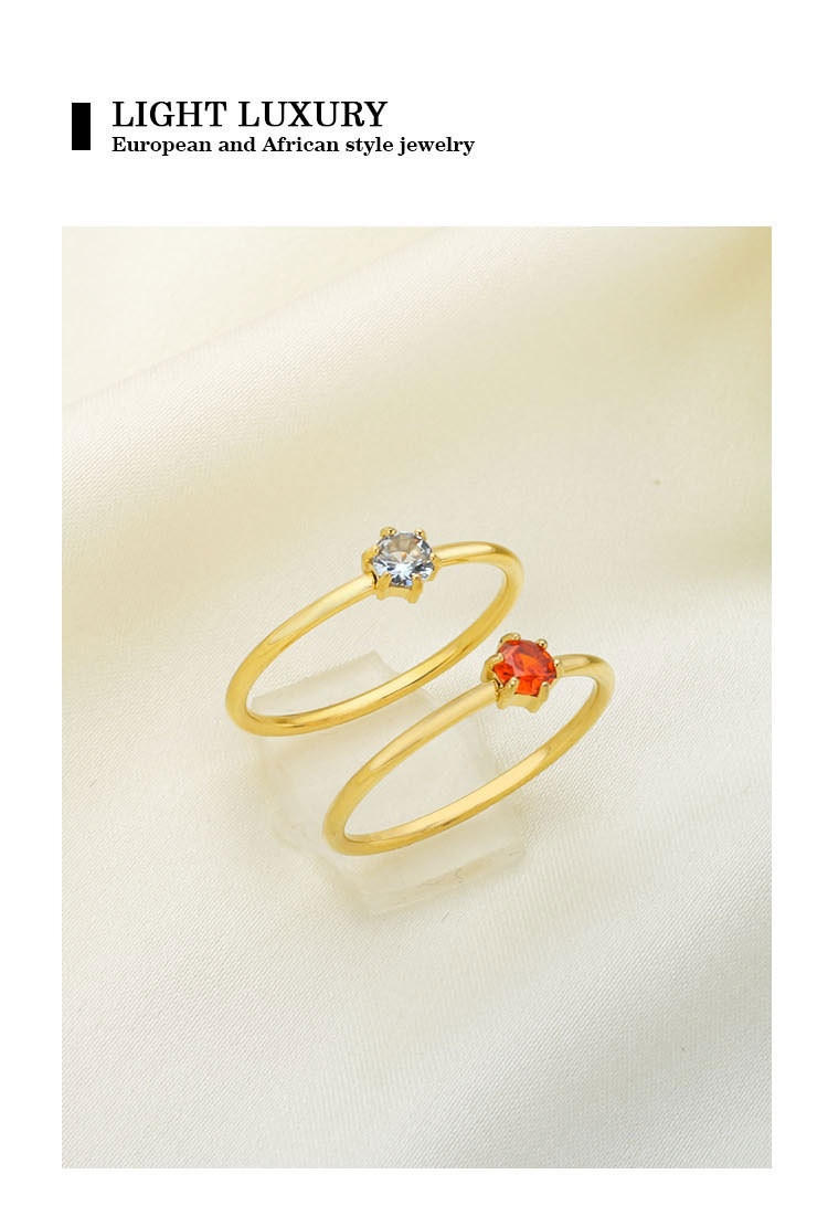 Wholesale Jewelry Lady Geometric Titanium Steel Plating Rings display picture 1