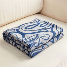 航空飞机头等舱航空毯抗皱磨毛毯超软盖毯出口650克重午睡毯加厚