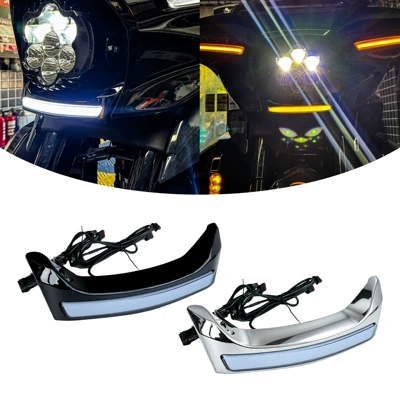 Harley-Davidson Street Glide 23.5-26 Headlight Trim, Turn Signal Light, and Decorative Panel Modification
